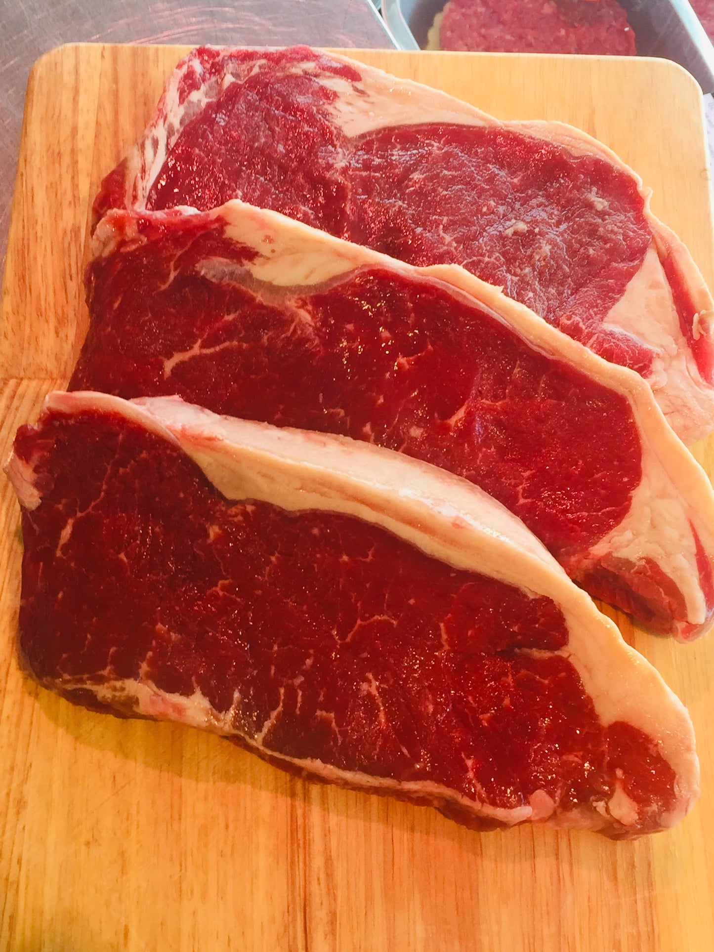 3 8oz Sirloin Steaks for £18