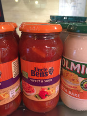 Uncle Ben's & Dolmio sauces