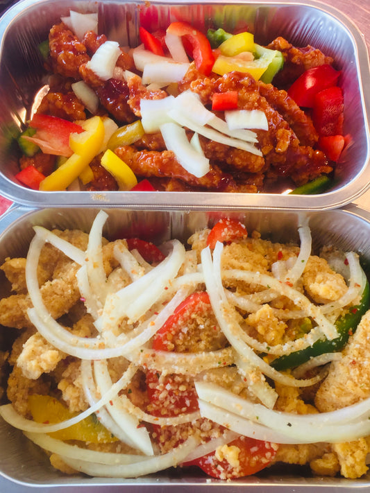 Shredded chicken fillet in a choice of flavours