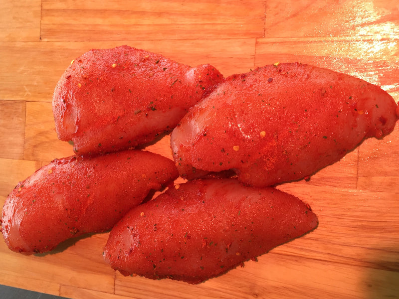 4 Gluten-free marinated chicken fillets