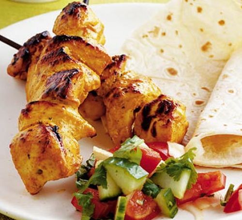 Cooked Chicken Fillet Kebabs